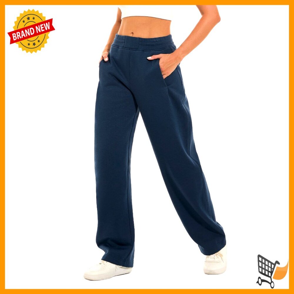Tall Sweatpants 34" Inseam Fleece Joggers Wide Leg Pockets Workout